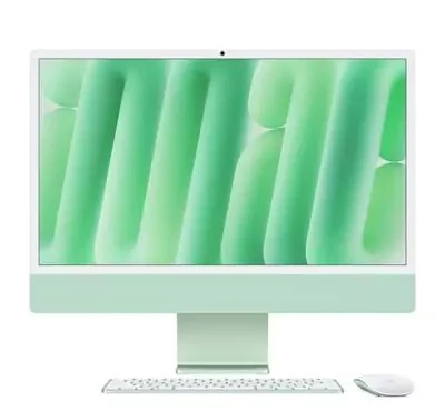 Apple iMac 24" MWV03, M4 Chip with 16GB RAM, 512GB SSD, AIO Desktop Computer, English Keyboard, Green